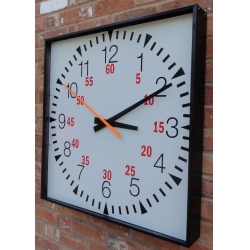Dual Purpose Clock Cased Square