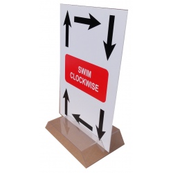 Swimming Lane Direction Signs
