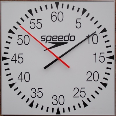 4 Speedo Battery Pace Clocks (open face)