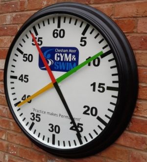 10 Speedo Round Cased Training Clock /External